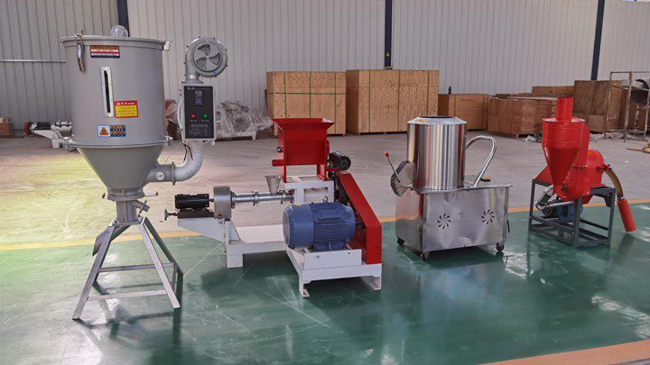 Farm use fish feed pellet production line