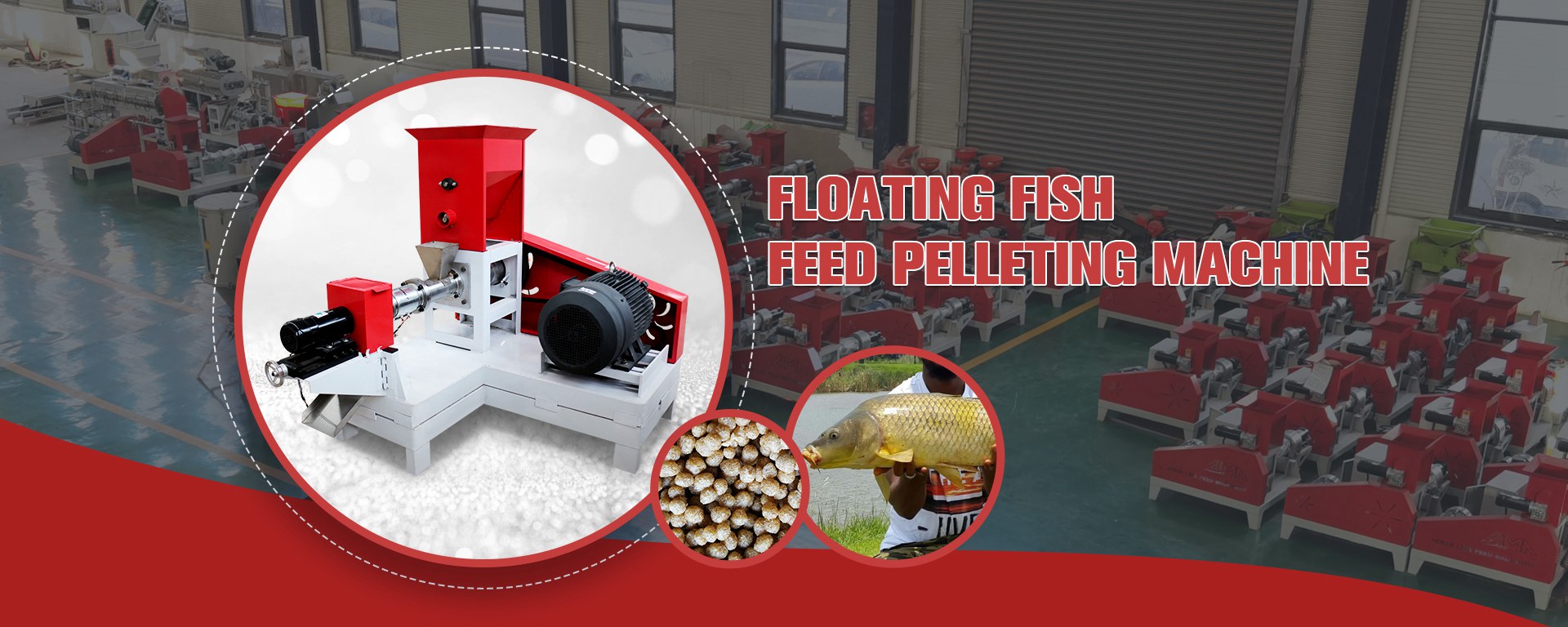 Floating fish feed pelleting machine