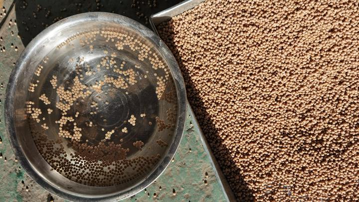 Floating fish feed pellet 