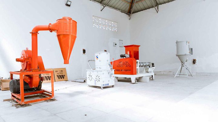 Fish feed pellet machine in Ghana