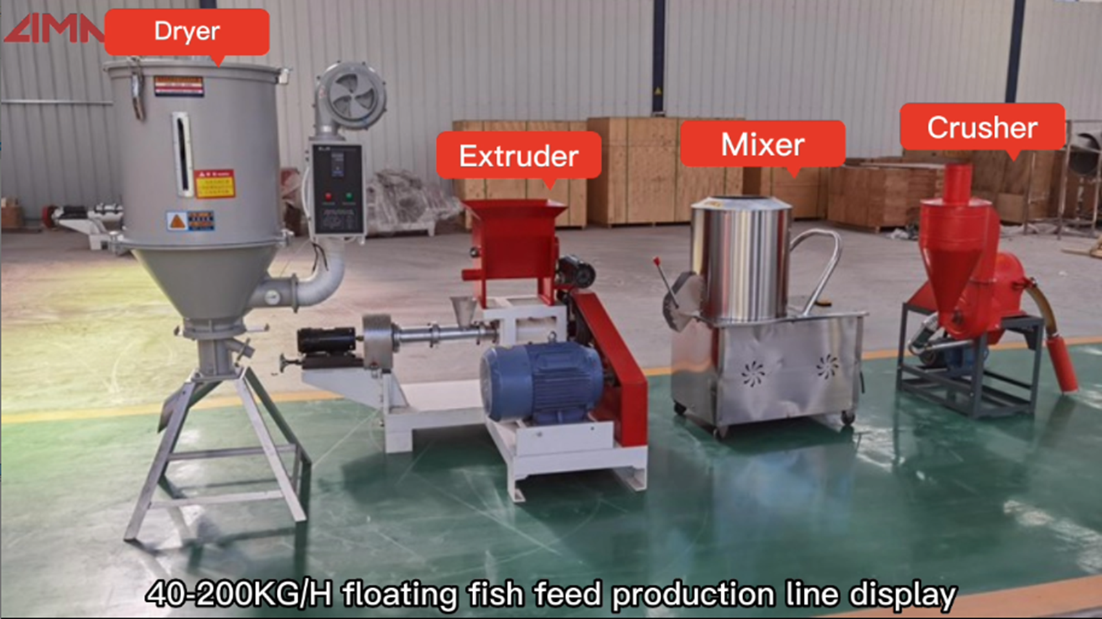 Farm-use floating fish feed production line