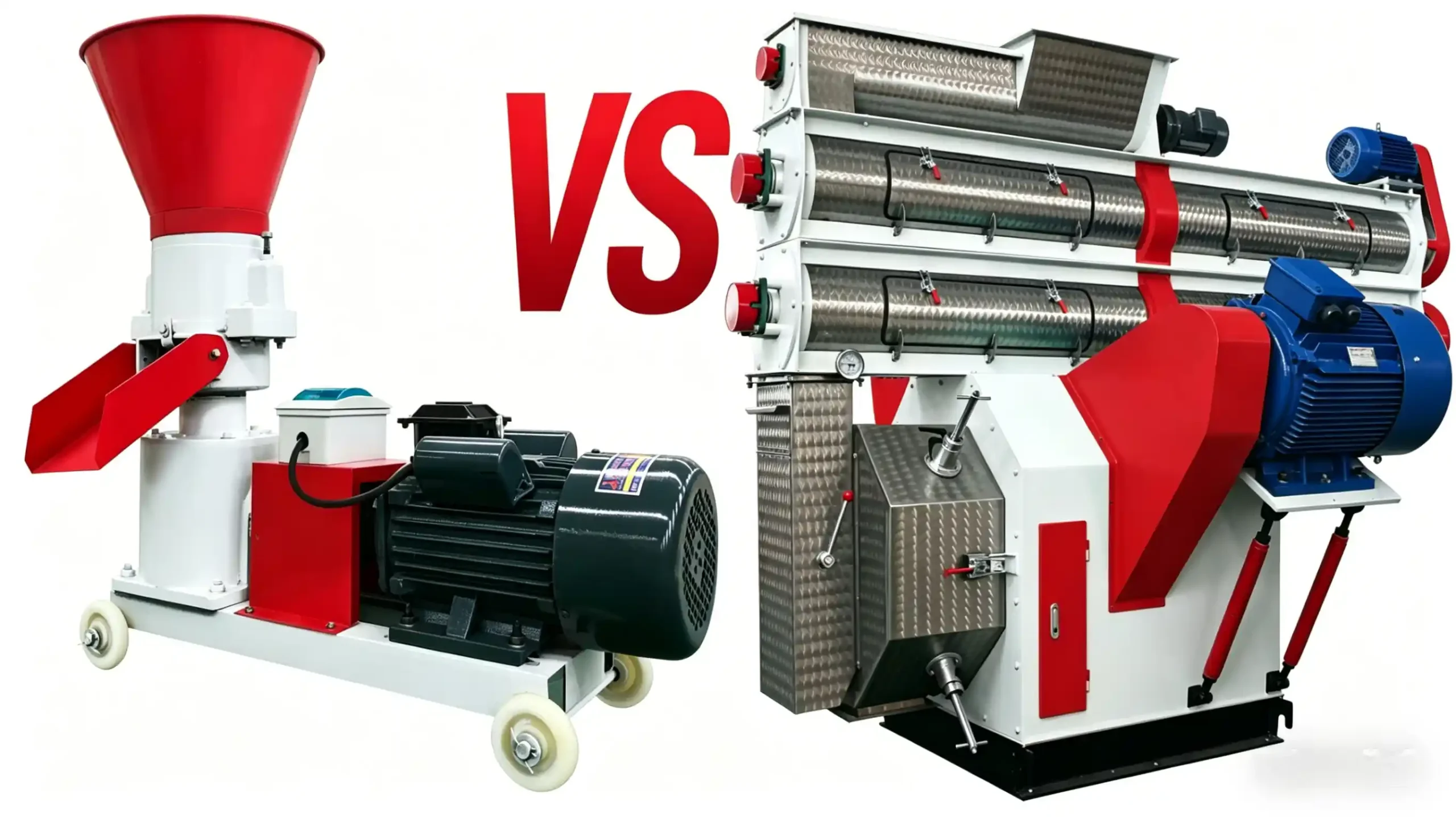 flat die feed making machine VS ring die feed making machine