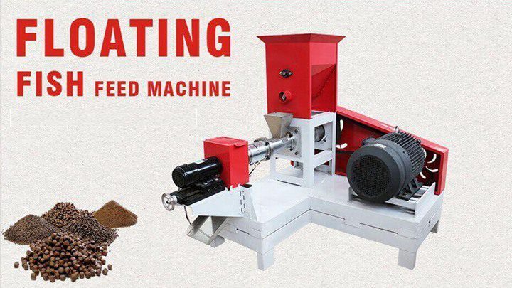 Floating fish feed pelletmachine